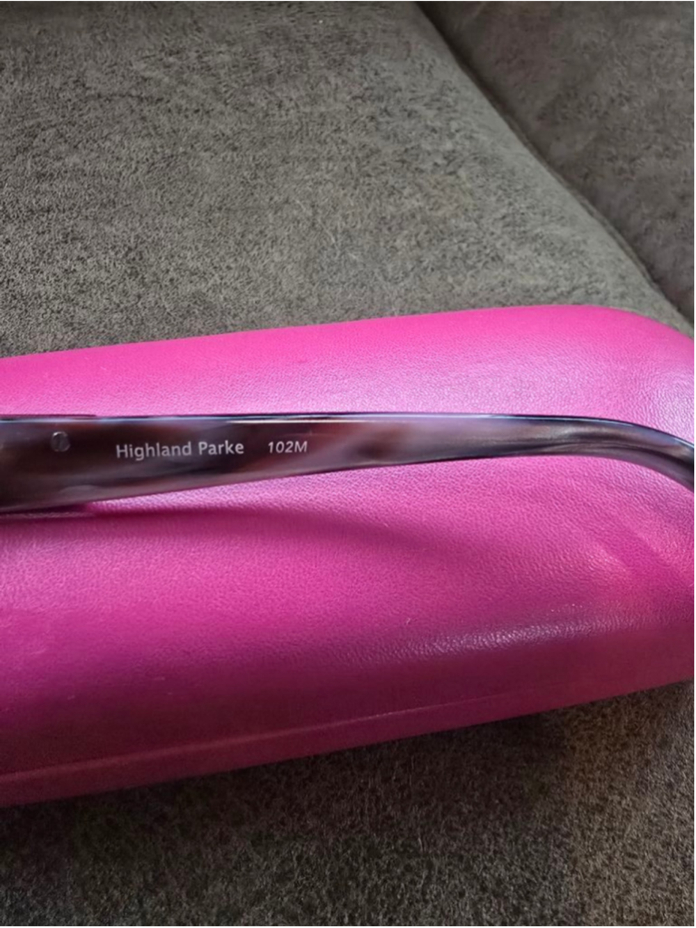 Women's Highland Parke Gold & Burgundy Glasses Frames Only - Picture 5 of 7